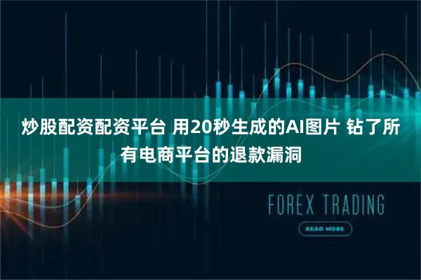 炒股配资配资平台 用20秒生成的AI图片 钻了所有电商平台的退款漏洞